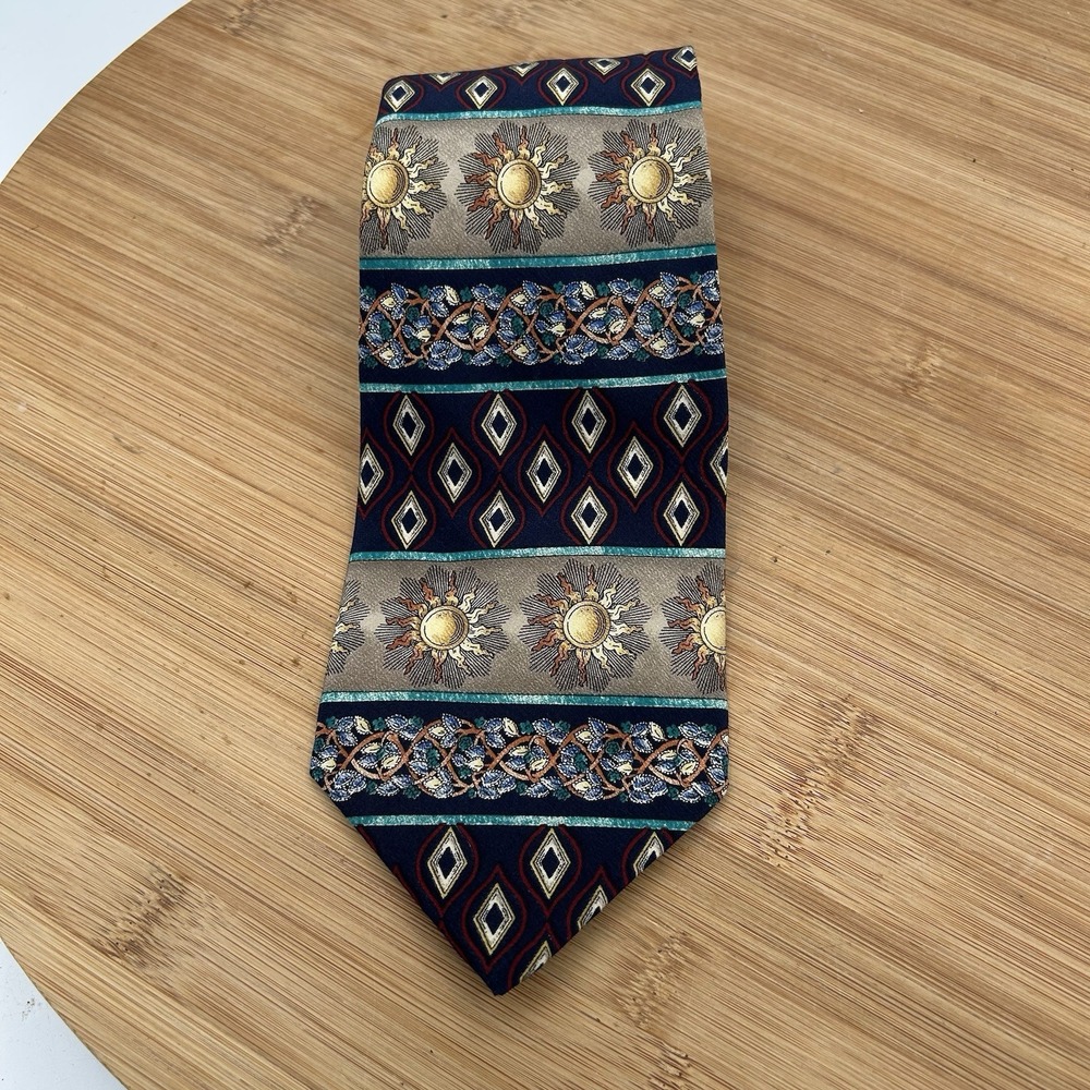 The Metropolitan Museum of Art Silk Tie Multicolor Abstract Sun multicolor